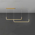 Arisha Moderne LED Lampade a Sospensione Lineare Doppia Cornice