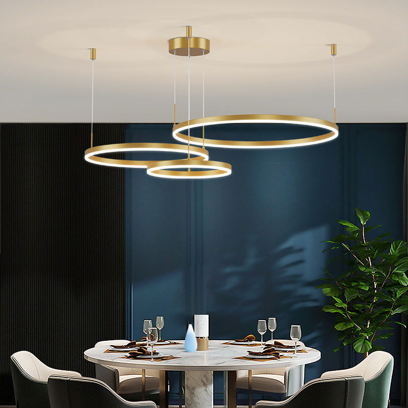 Arisha – Lampada a sospensione LED ad anelli – dettaglio 14
