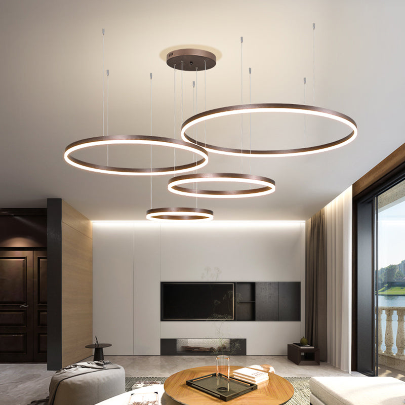 Arisha – Lampada a sospensione LED ad anelli – dettaglio 6