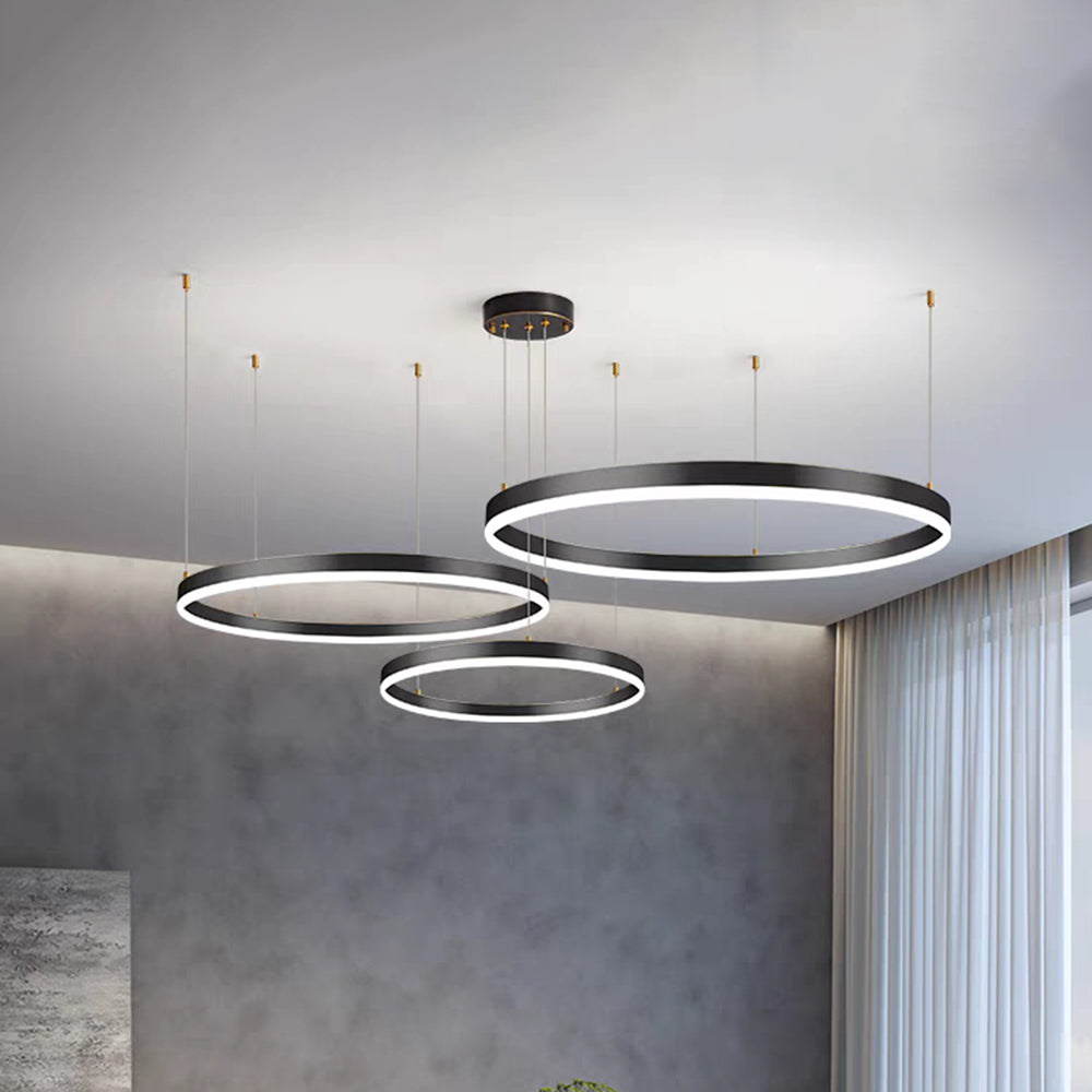 Arisha – Lampada a sospensione LED ad anelli – dettaglio 19