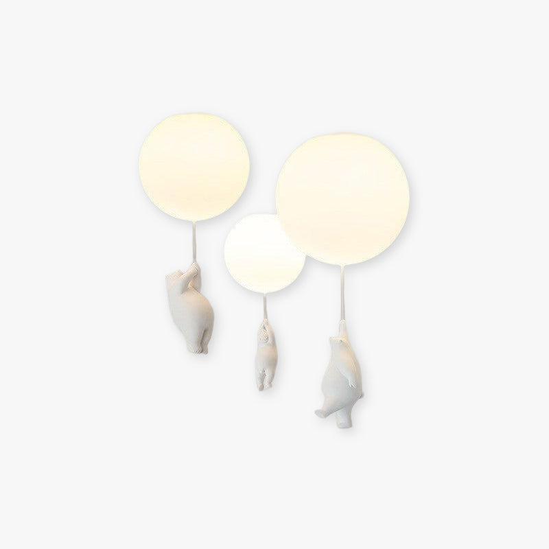 Aria – Plafoniera con orsetto e palloncino