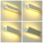 Ray Moderne LED Applique da Interno Metallo Bianco Ruotabile