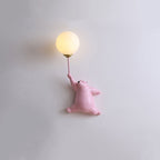 Aria Design LED Applique da Parete Lettura Pallone d'Orso Bianco/Blu Camera da letto/Studio/Soggiorno