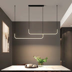 Arisha Moderne LED Lampade a Sospensione Lineare Doppia Cornice