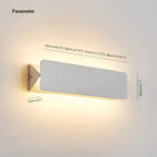 Ray Moderne LED Applique da Interno Metallo Bianco Ruotabile