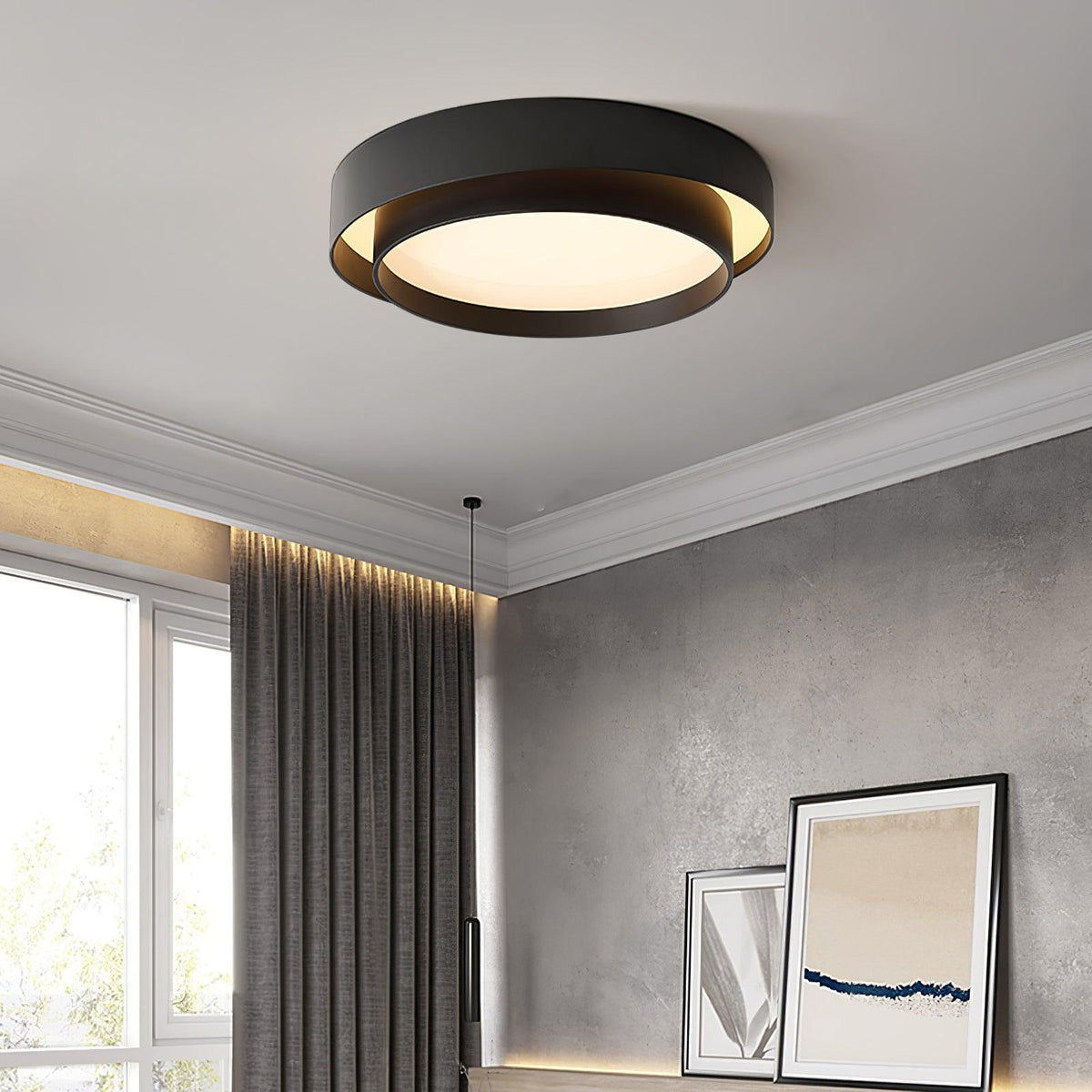 Arisha – Plafoniera LED a doppio anello – dettaglio 7