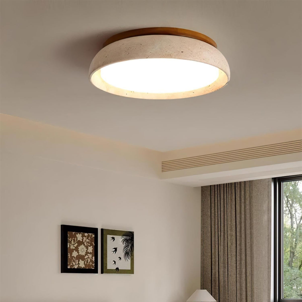 Ritta – Plafoniera LED in travertino – dettaglio 6