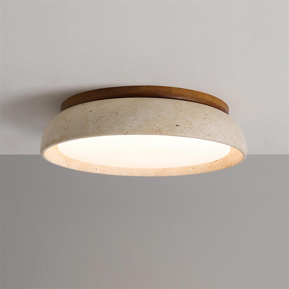 Ritta – Plafoniera LED in travertino – dettaglio 9