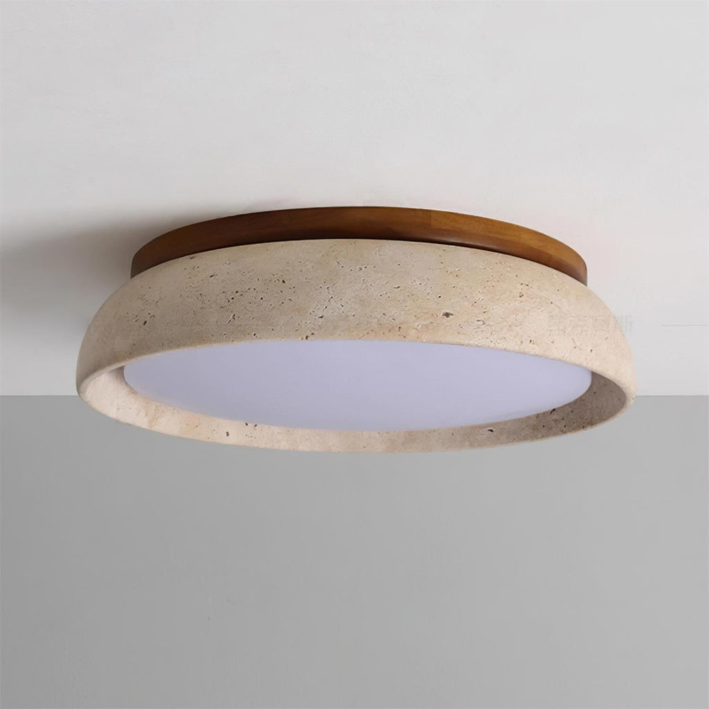 Ritta – Plafoniera LED in travertino – dettaglio 11