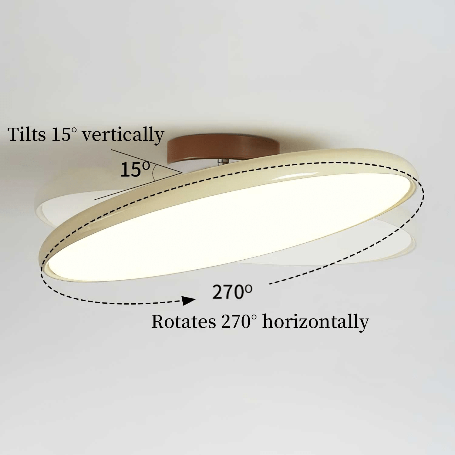 Aria – Plafoniera LED orientabile colorata – dettaglio 3