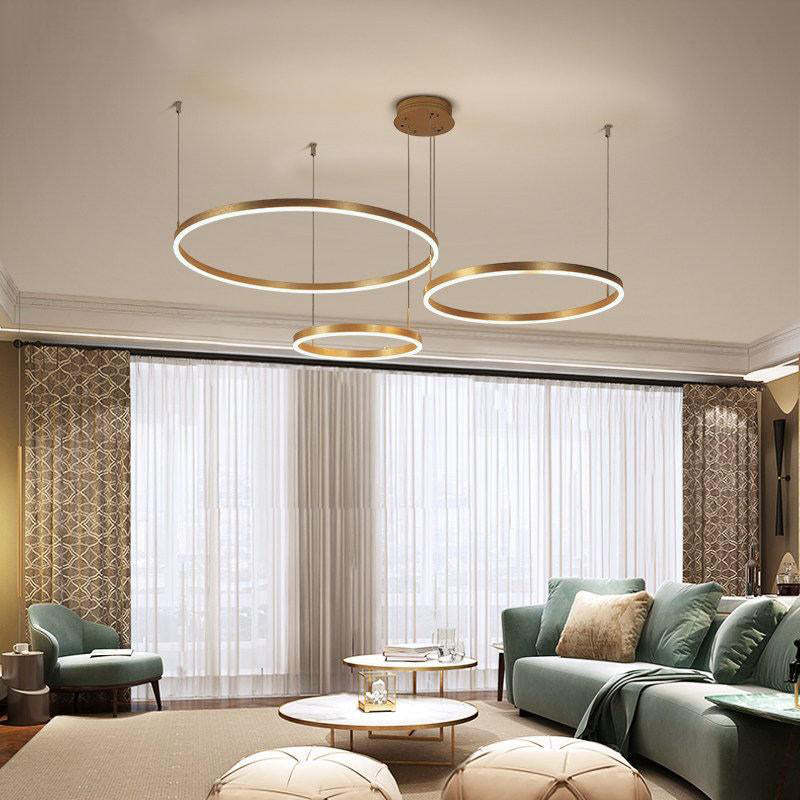 Arisha – Lampada a sospensione LED ad anelli – dettaglio 5