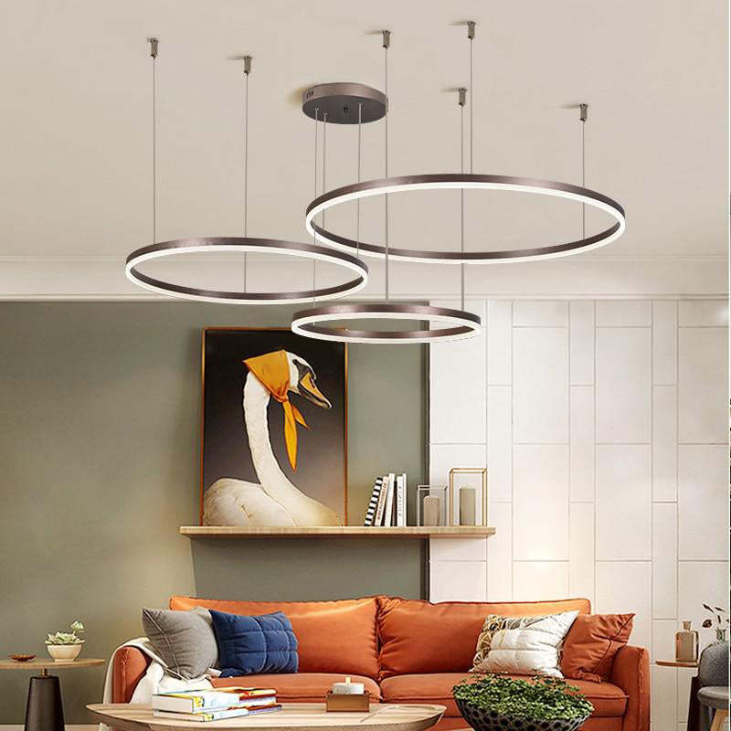 Arisha – Lampada a sospensione LED ad anelli – dettaglio 2
